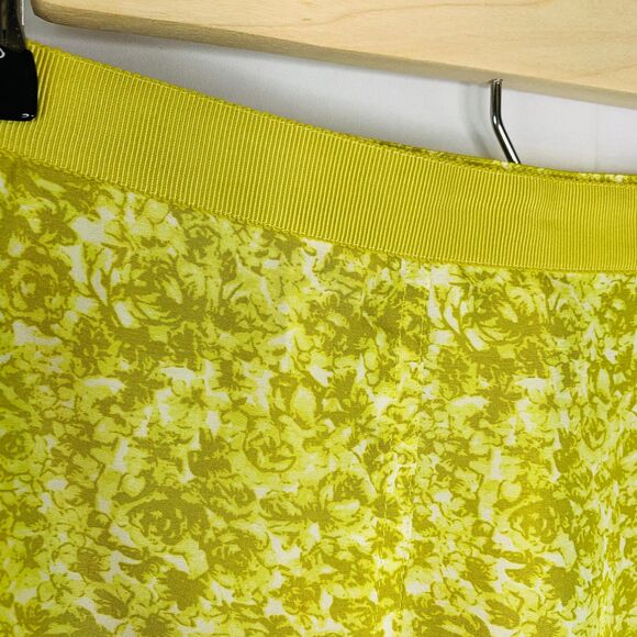 Womens VTG Banana Republic‎ Silk Skirt Lime Green Chartreuse Lined Size 10 - Picture 5 of 13